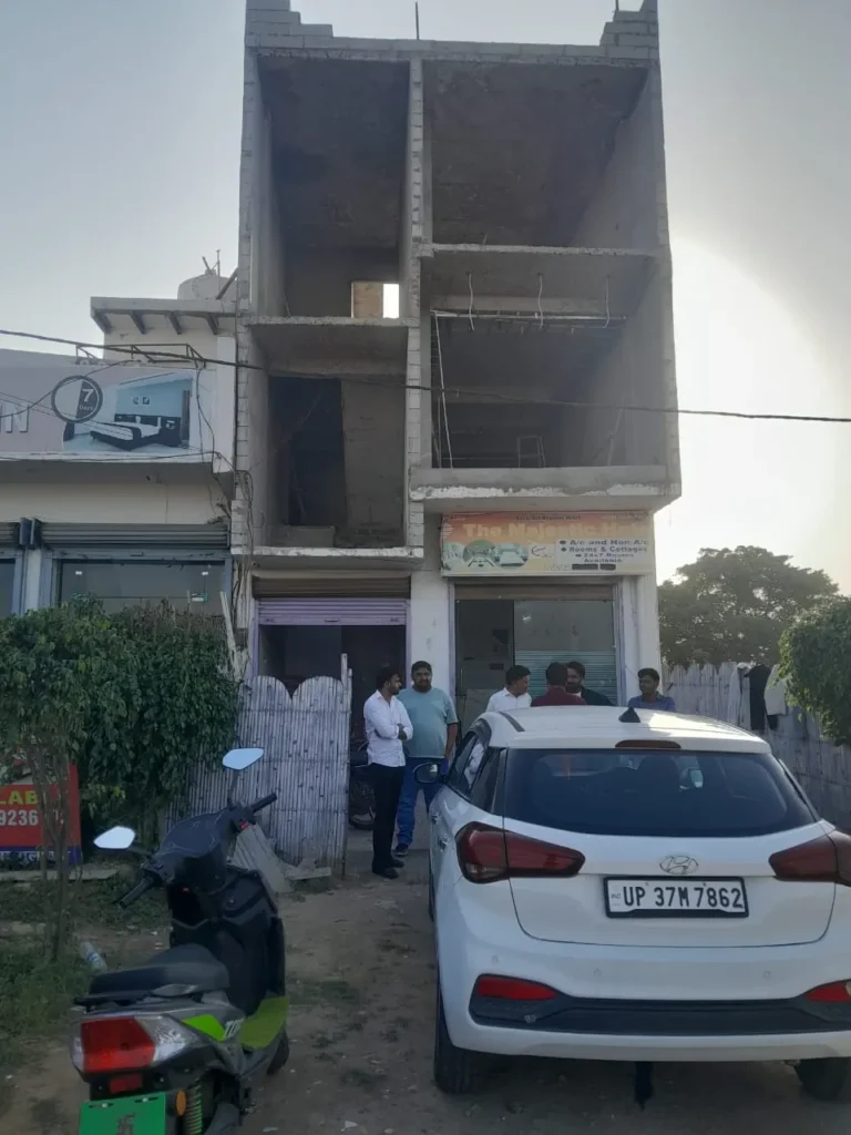 Site visit at a residential building under construction