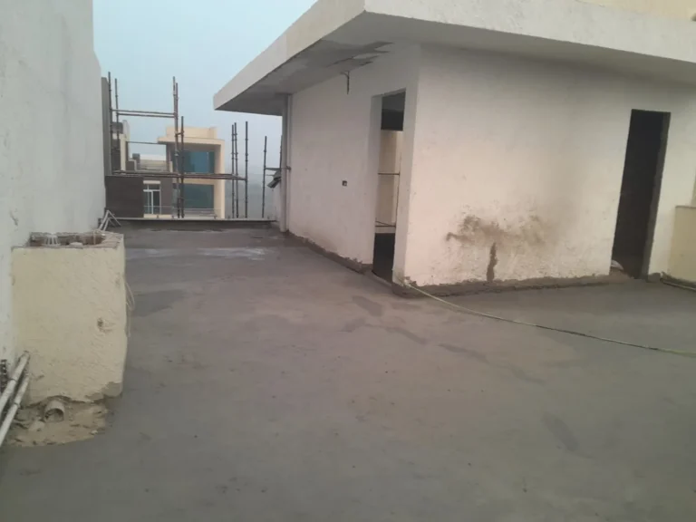 Terrace slab and parapet construction work